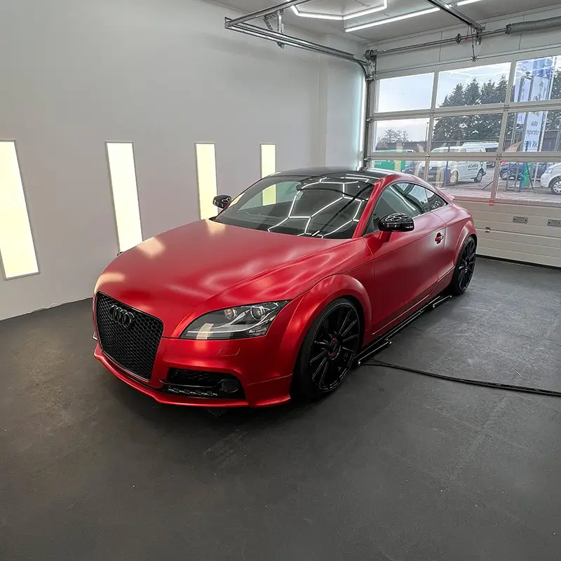 Audi TT Vollfolierung in rot