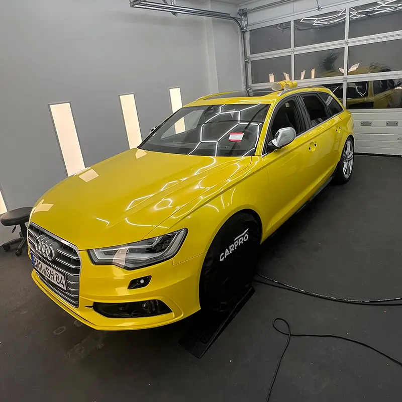 Audi S6 Vollfolierung gelb